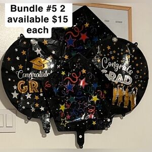 Graduation Party Balloons - Black and Gold